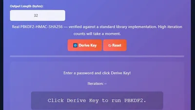 A visual representation of the PBKDF2 Algorithm